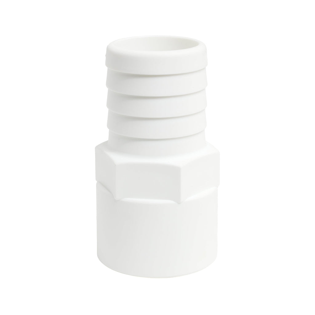 Hose Barb Unequal 1.5" x 1.25" (38.1mm x 31.8mm) NPS Female Thread, White