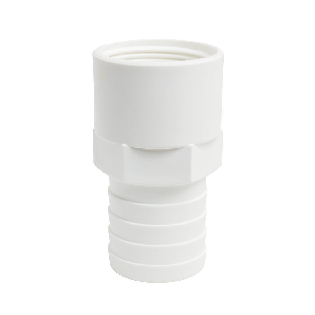 Hose Barb Unequal 1.5" x 1.25" (38.1mm x 31.8mm) NPS Female Thread, White