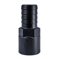 Quality Hose Barb Unequal 1.125" x 1" (28.6mm x 25.4mm) NPS Female Thread, Black