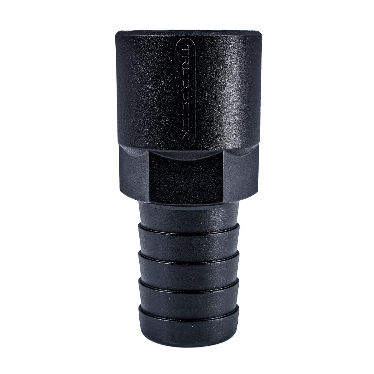 Quality Hose Barb Unequal 1.125" x 1" (28.6mm x 25.4mm) NPS Female Thread, Black
