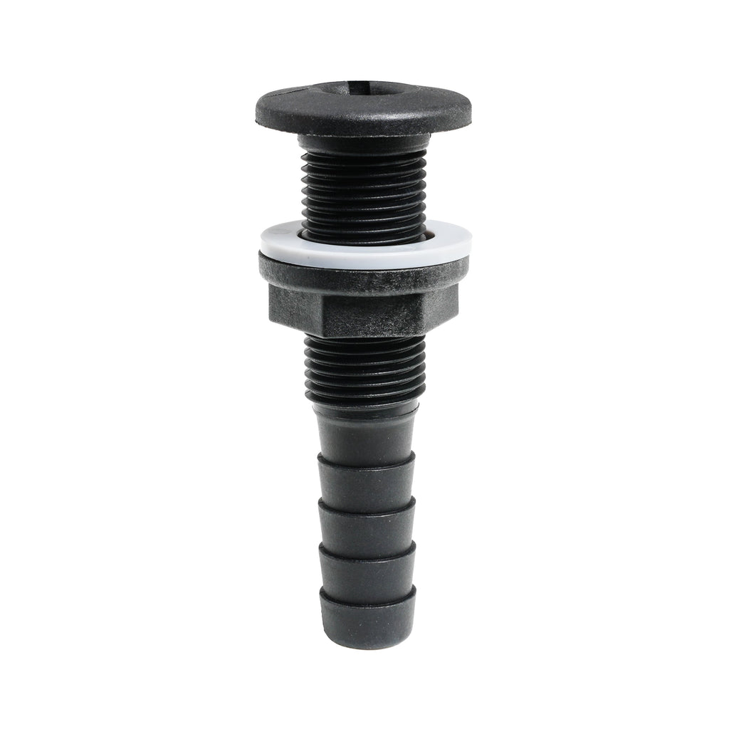 Thru-hull with Hose Barb 0.625" x 0.5" (15.9mm x 12.7mm) BSP
