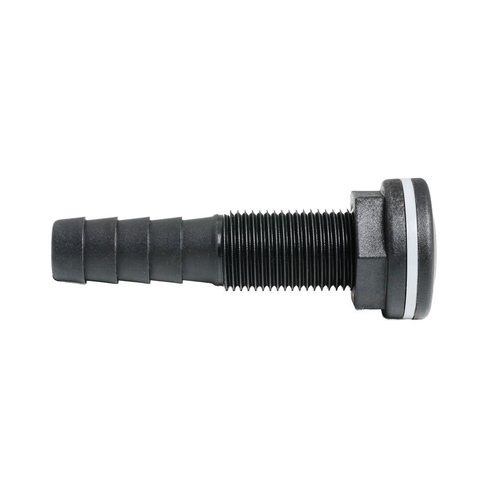 Thru-hull with Hose Barb 0.625" x 0.5" (15.9mm x 12.7mm) BSP