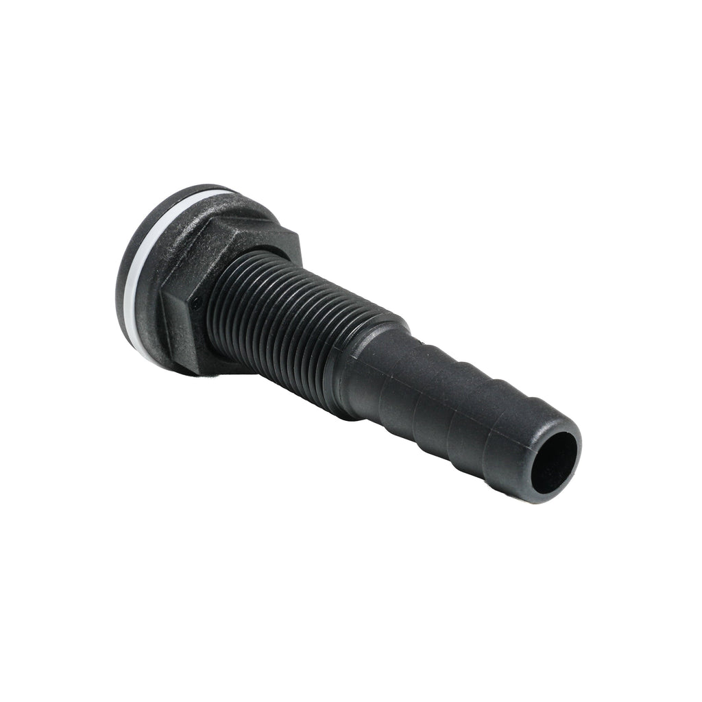 Thru-hull with Hose Barb 0.625" x 0.5" (15.9mm x 12.7mm) BSP