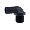 Hose Barb 90 Deg, 0.75"/0.75" (19.1mm/19.1mm), NPS, Compact