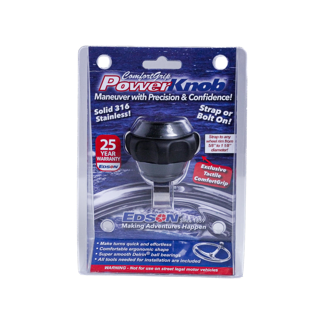 Power Knob, Comfort Grip, Black, with Hardware
