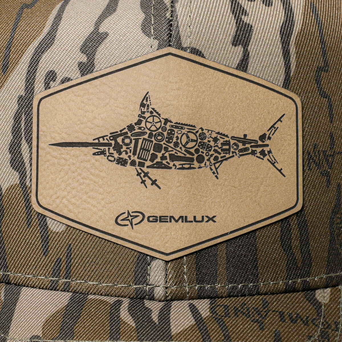 Richardson  Mossy Oak Leather Patch Hat
