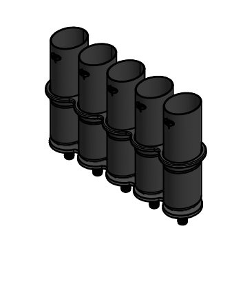 Carbon Fiber Tuna Tube with Brackets
