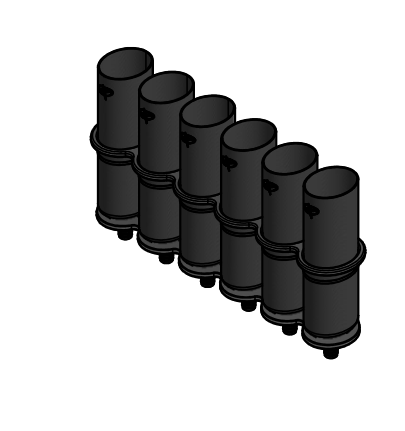 Carbon Fiber Tuna Tube with Brackets