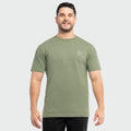 Guy Harvey Threadcycled Tee - Vintage Tackle — DARK OLIVE HEATHER (official product shot)