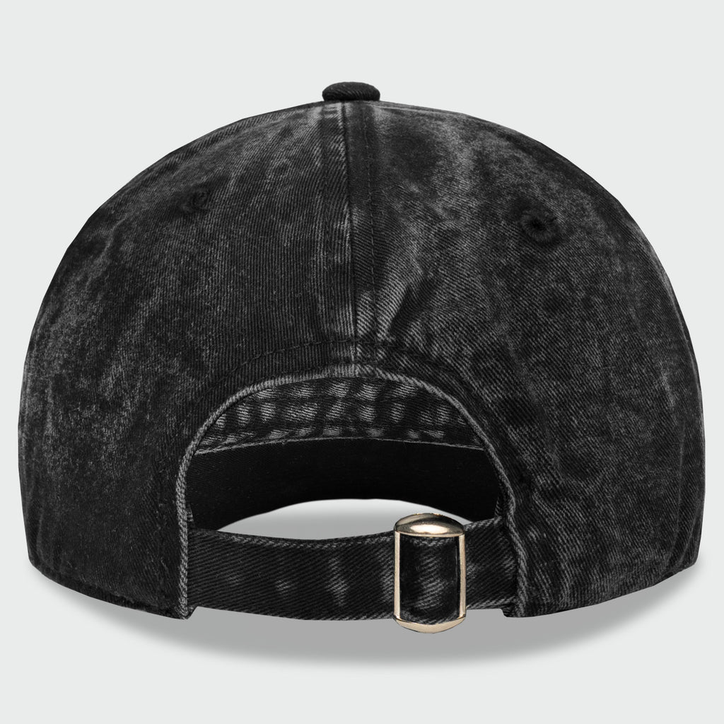 Guy Harvey Washed Logo Hat — BLACK (official product shot)