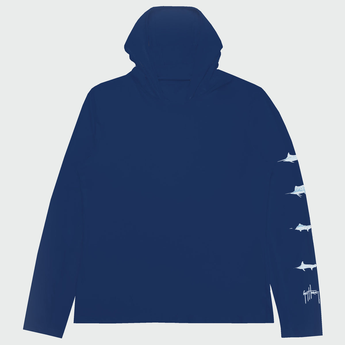 Guy Harvey Women's Marlin Air Sun Protection Hood - Estate Blue — ESTATE BLUE (official product shot)