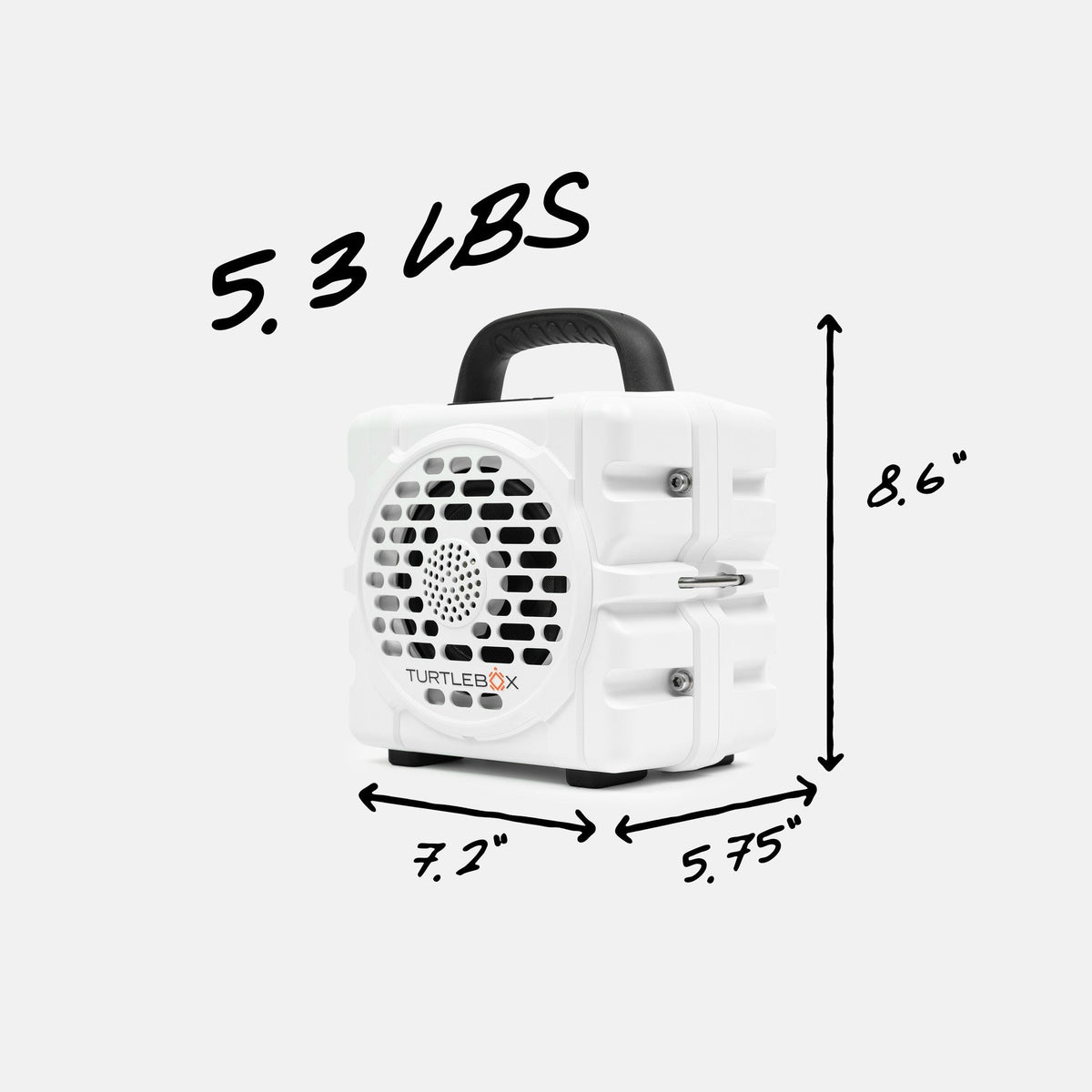 Turtlebox Cub Portable Speaker — quarter view