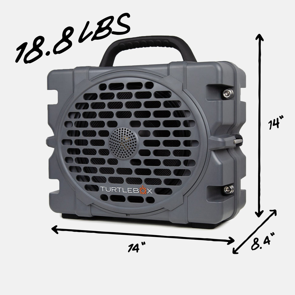 Turtlebox Grande Portable Speaker — quarter view