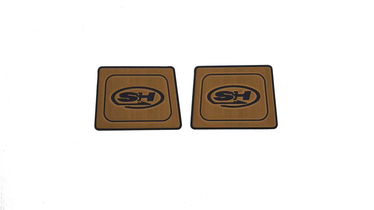 sea-hunt-helm-foot-steps — Toffee over Black — Sea Hunt logo