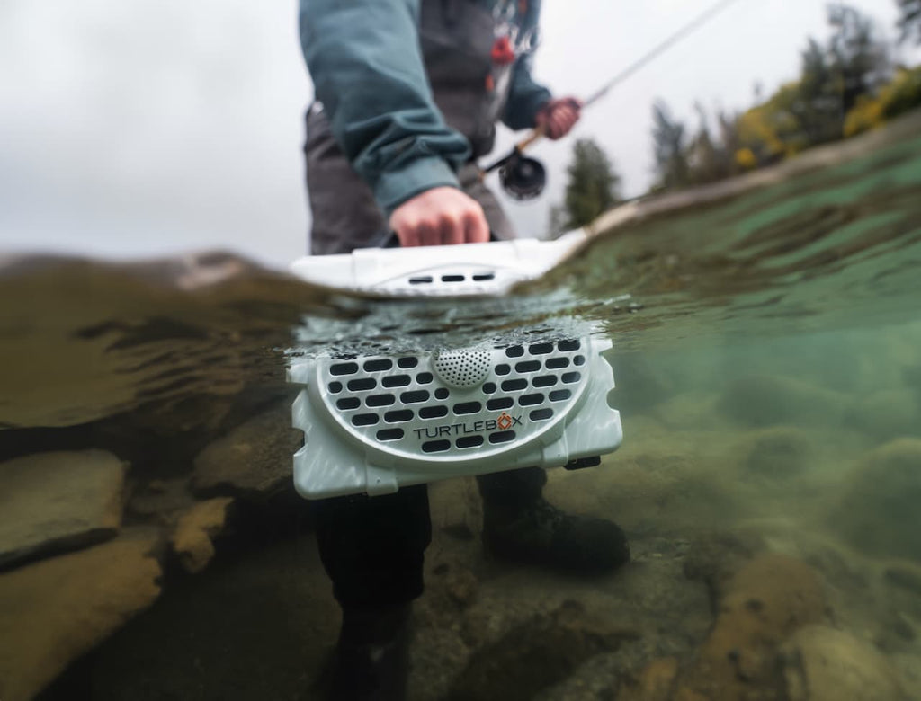 Turtlebox Original Gen 3 Portable Speaker — on the water