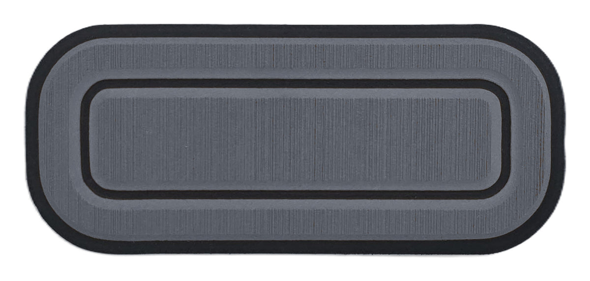 Sea Hunt Oval Drink Holder Pad — Slate Grey over Black