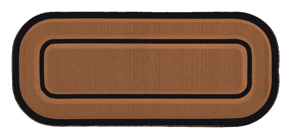 Sea Hunt Oval Drink Holder Pad — Toffee over Black