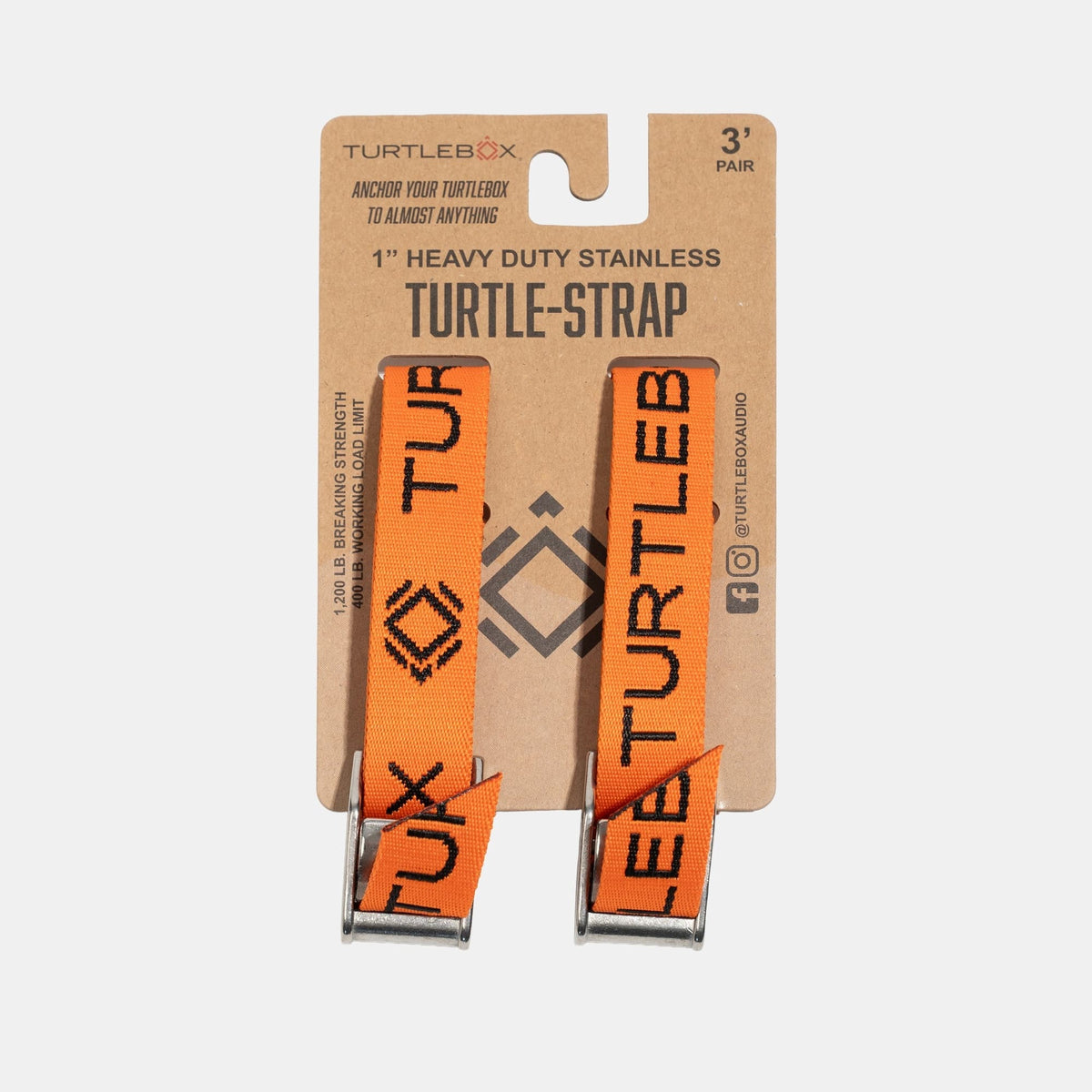 Turtlebox Tie-Down Straps — orange