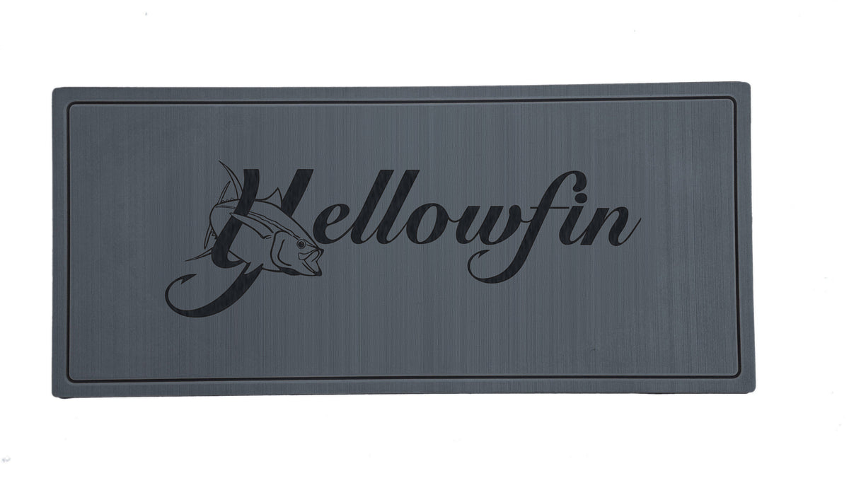 Yellowfin 34 helm pad - Slate Grey over Black