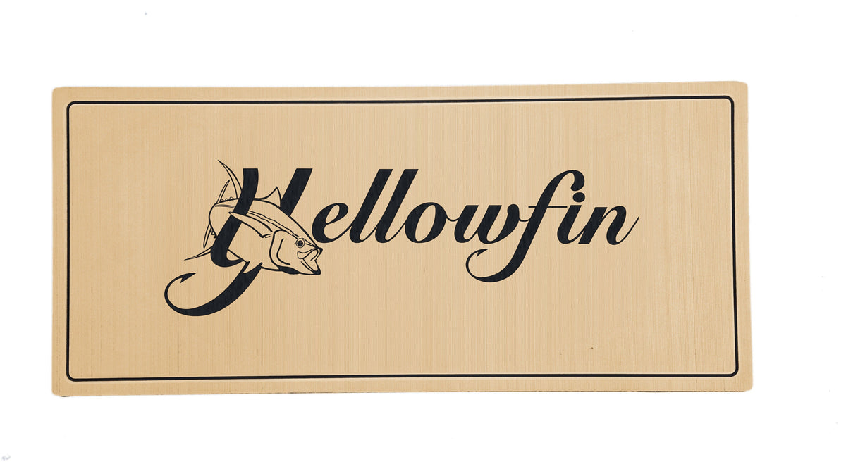 Yellowfin 36 helm pad - Saddle over Black