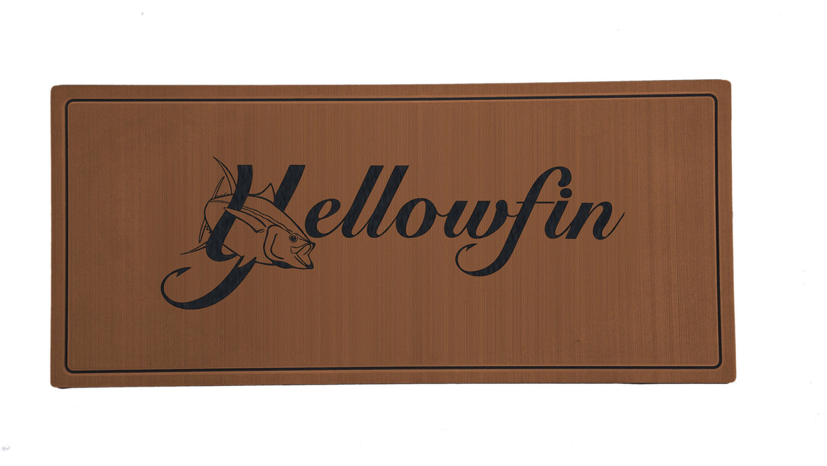 Yellowfin 36 helm pad - Toffee over Black